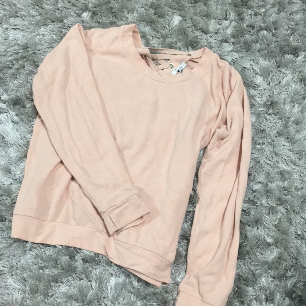 Pink cozy pullover